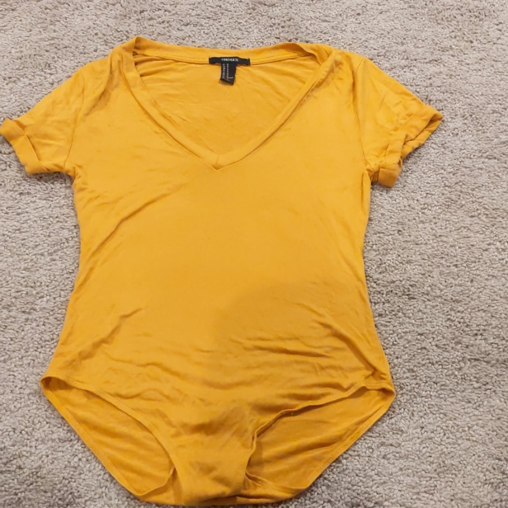 V neck body suit